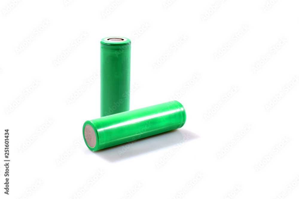 Rechargeable battery isolated on white background Rechargeable battery isolated on white background