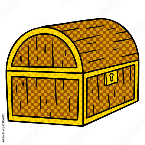 cartoon doodle of a treasure chest