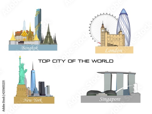 Top cities in the world such as Bangkok, New York, Paris, Kuala Lumpur, Shanghai, London, Dubai
