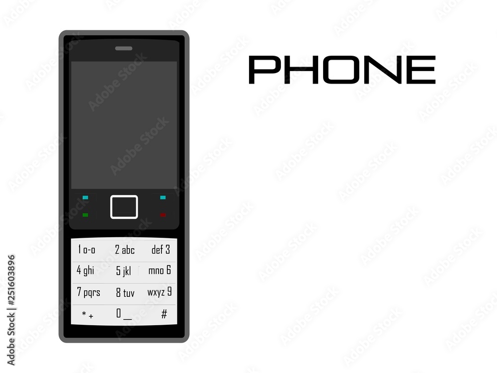 Vector development of the phone Vector development of the phone