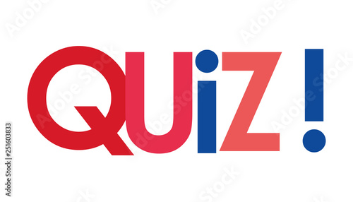 quiz text in white background