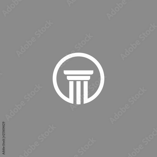 abstract simple law firm consulting vector logo design