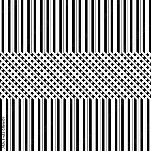 black and white line background.