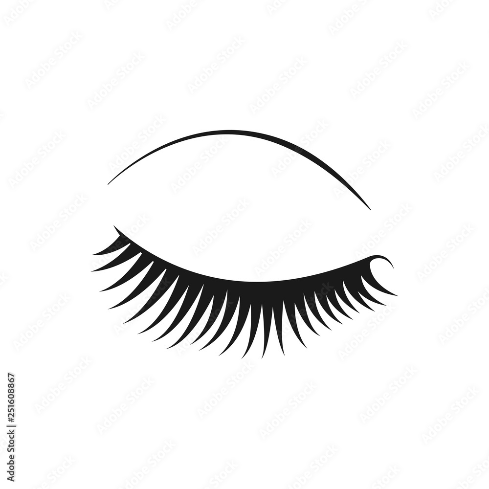 eyelashes graphic design vector eyelashes graphic design vector