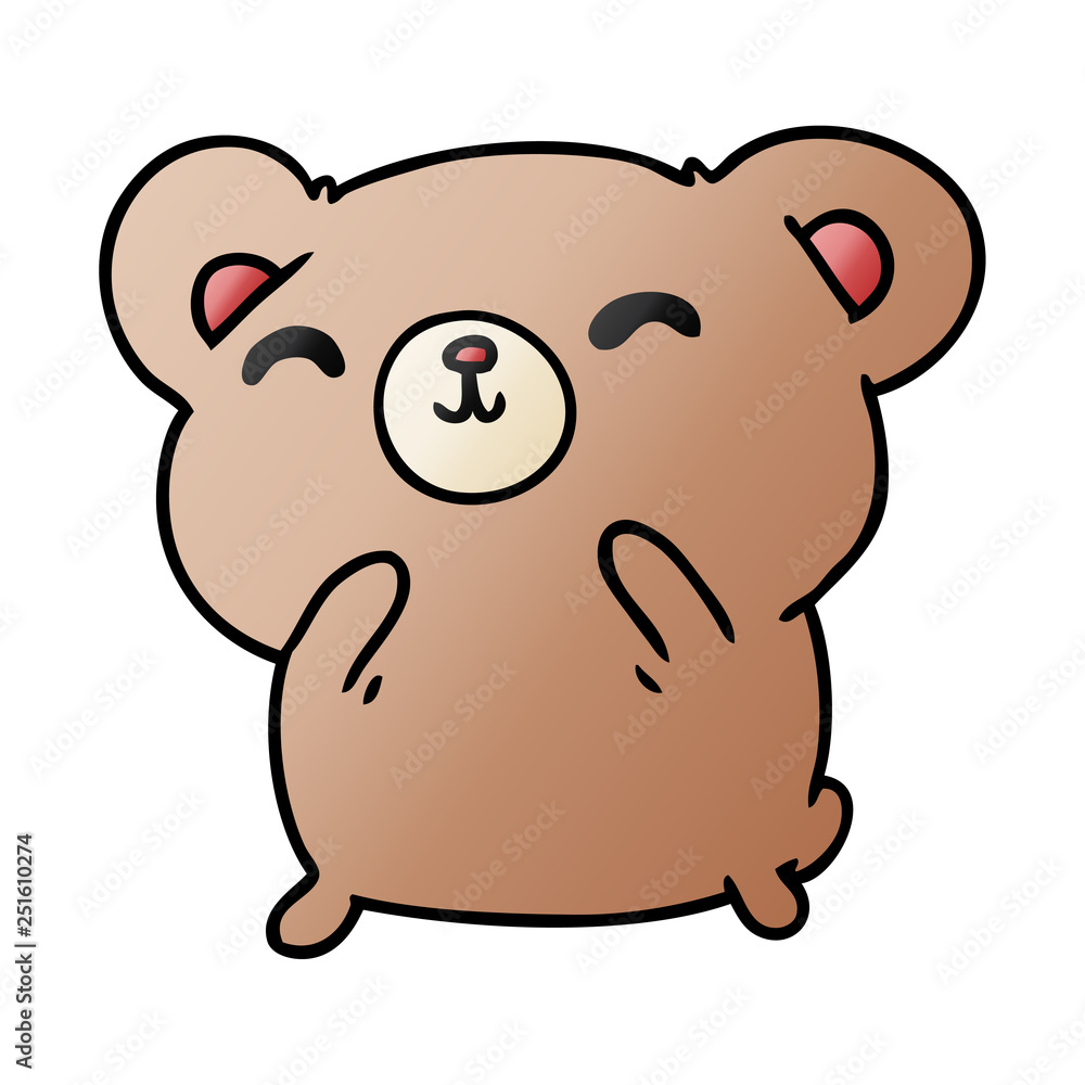 gradient cartoon kawaii cute happy hamster gradient cartoon kawaii cute happy hamster