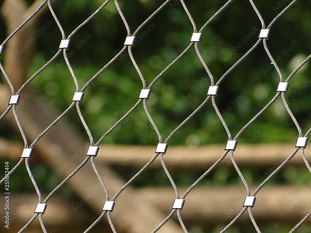 Fence in zoo in bavaria Fence in zoo in bavaria