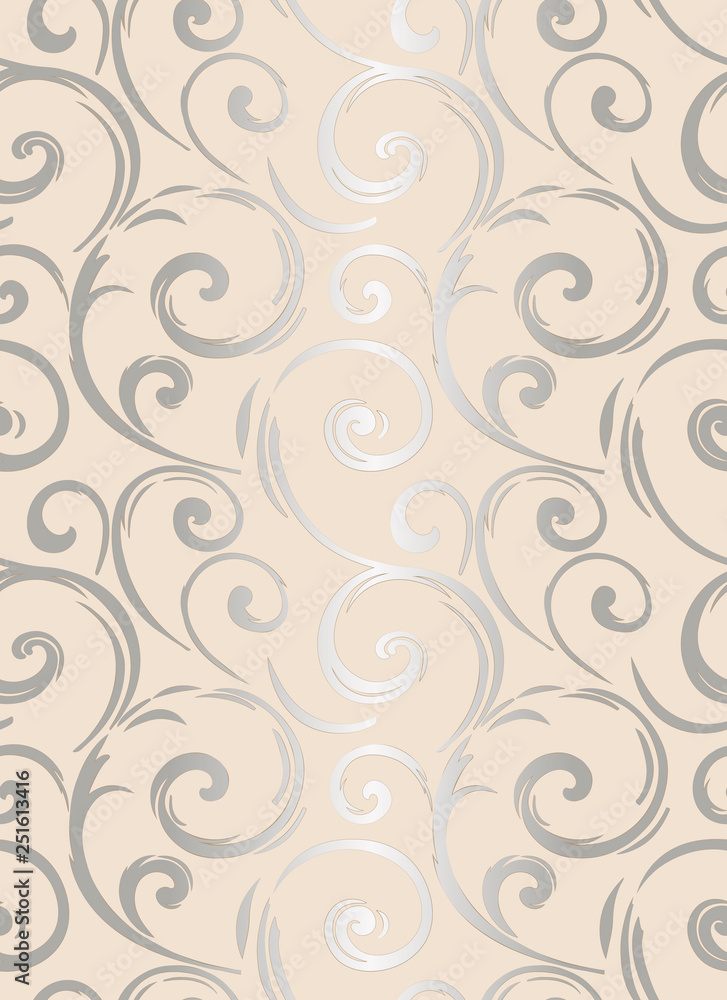 Linear seamless pattern. Stylish decor with elegant lines and curls. Decorative ornamental lattice. Abstract seamless geometric pattern on vibrant background. Linear seamless pattern. Stylish decor with elegant lines and curls. Decorative ornamental lattice. Abstract seamless geometric pattern on vibrant background.