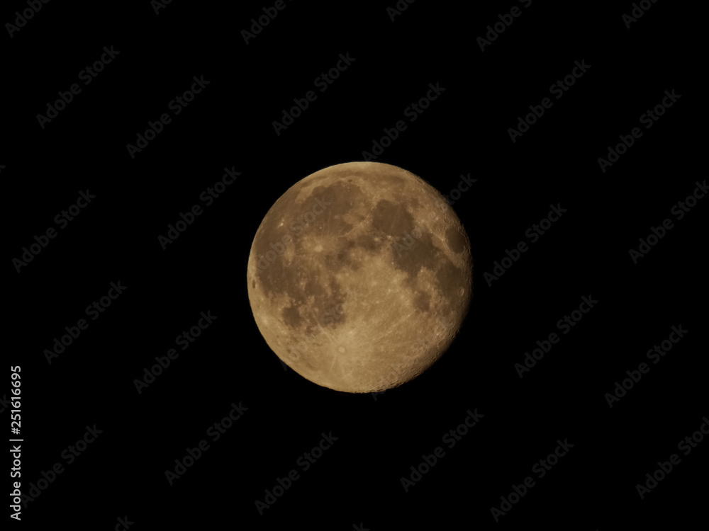Full moon on black background Full moon on black background