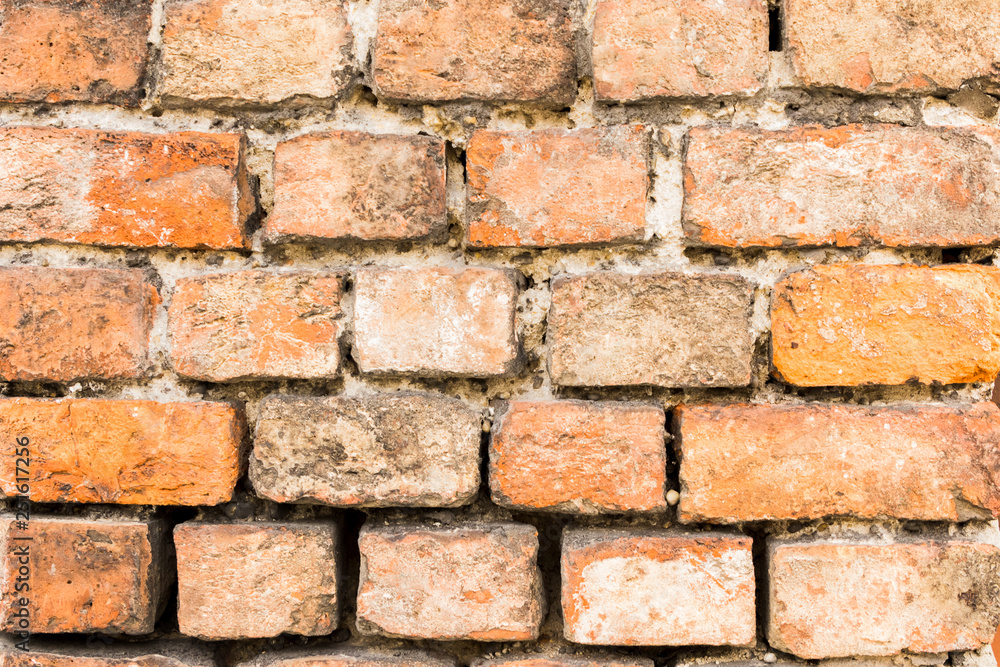 Obraz premium red brick wall background