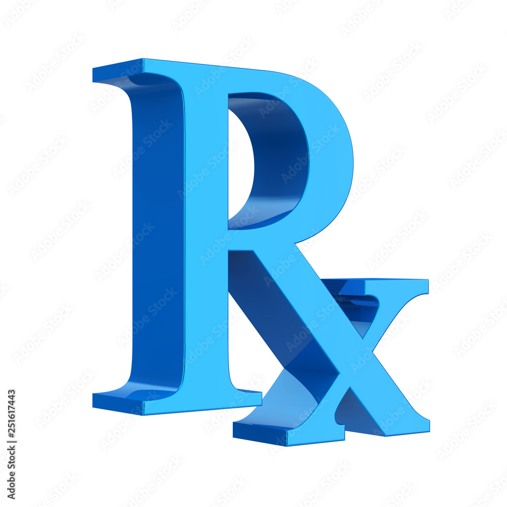 RX Prescription Medicine Symbol Isolated RX Prescription Medicine Symbol Isolated
