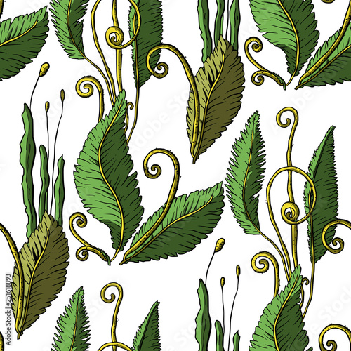 Prehistoric vector plants.