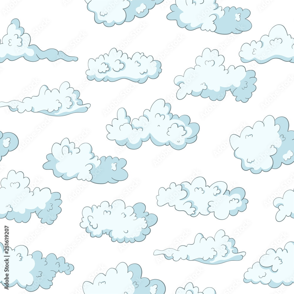 Cloud vector Seamless pattern. Cloud vector Seamless pattern.