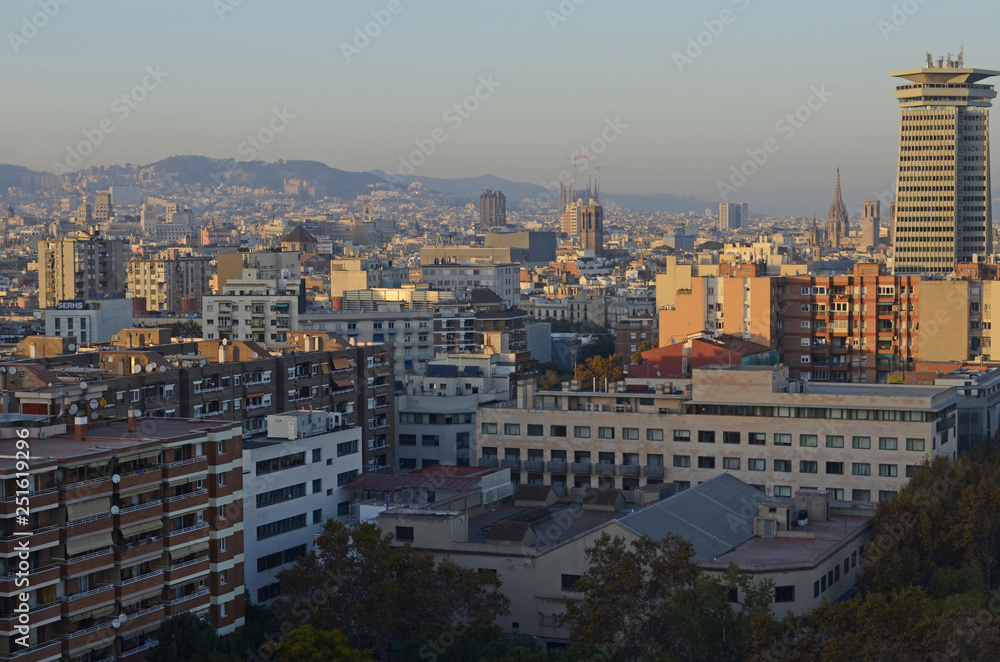 View of the city, Barcelona, Spain