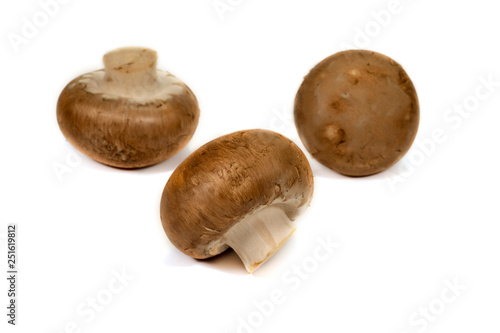 Fresh whole crimini (Baby Bella) mushrooms
