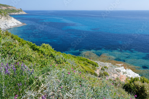 Północne wybrzeże Korsyki, Francja.