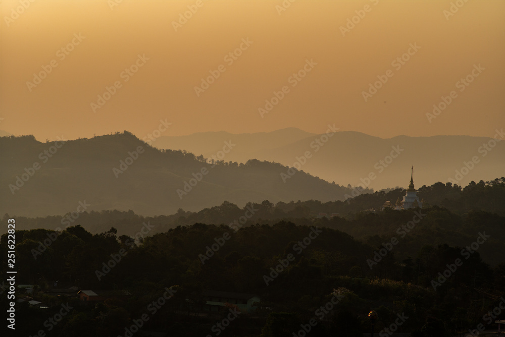 Sun rise in Doi Mae Salong Chiang Rai Sun rise in Doi Mae Salong Chiang Rai