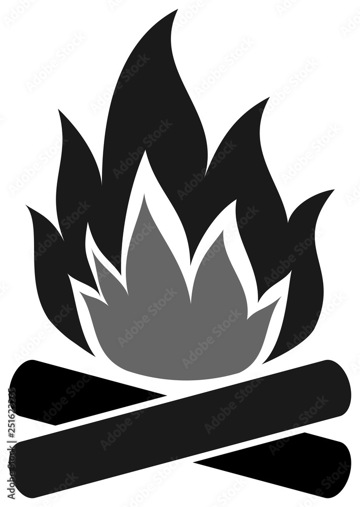 Campfire icon. Bonfire clipart. Campfire icon. Bonfire clipart.