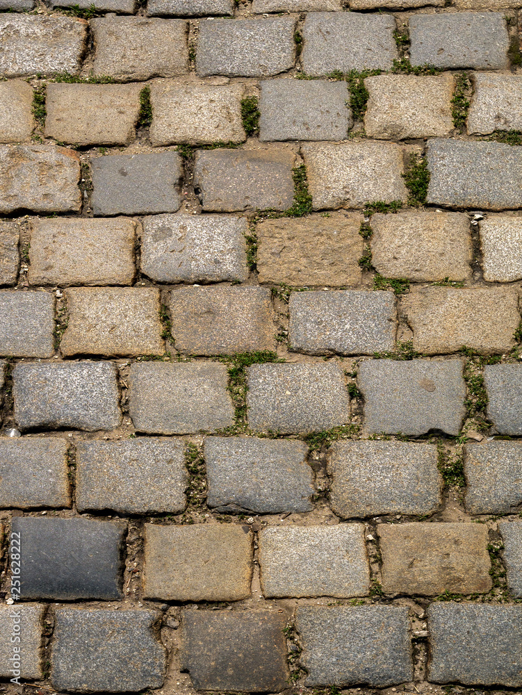 The texture of the urban paving stone The texture of the urban paving stone