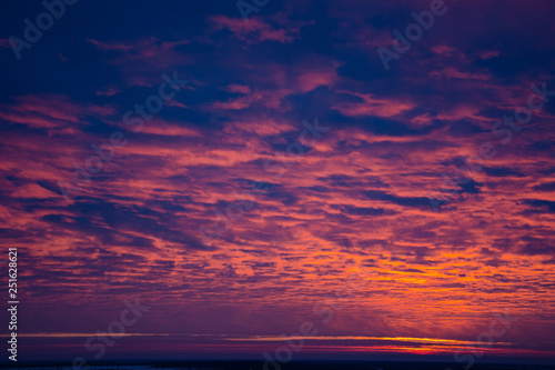 The sky in pink purple flowers before sunrise © alekseyjl