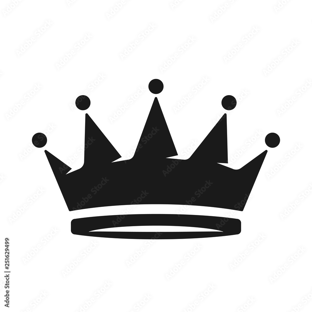 Crown Icon in trendy flat style isolated on white background. Royal symbol for your web site design, logo, app, UI. Vector illustration