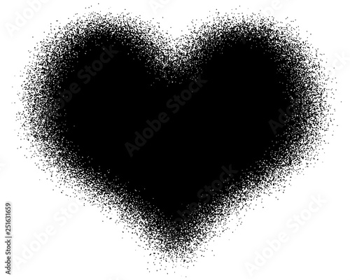 Heart Decorative Black & White Photo Frame. Type Text Inside, Use as Overlay or for Layer / Clipping Mask