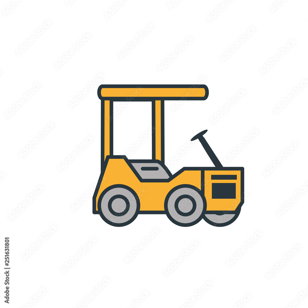 delivery service forklift icon