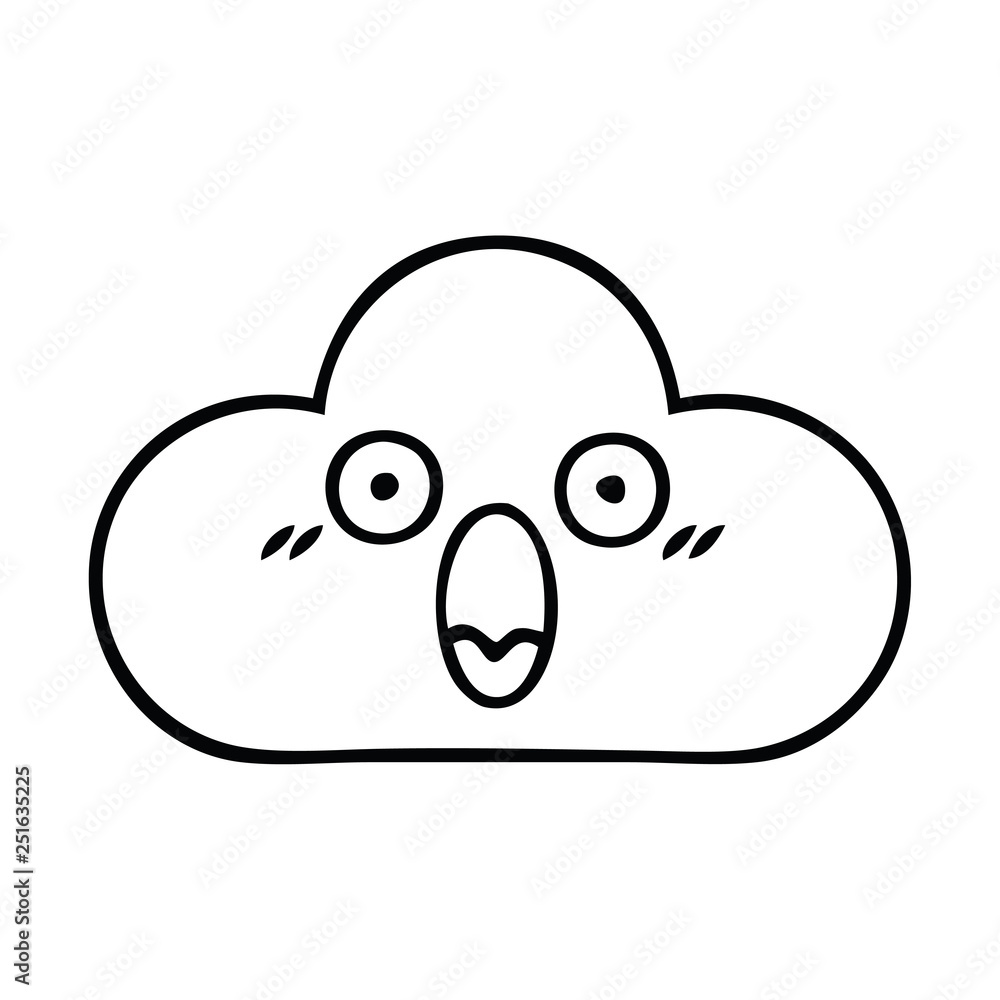 line drawing cartoon white cloud line drawing cartoon white cloud