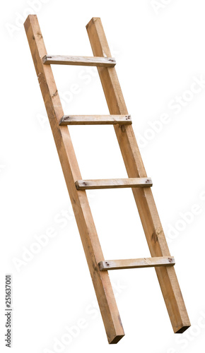 an old wooden ladder