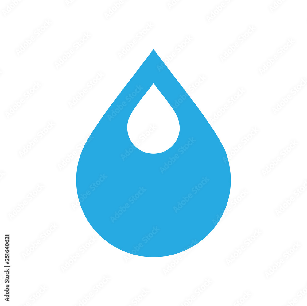 Drop water icon on white background for graphic and web design, Modern simple vector sign. Internet concept. Trendy symbol for website design web button or mobile app Drop water icon on white background for graphic and web design, Modern simple vector sign. Internet concept. Trendy symbol for website design web button or mobile app