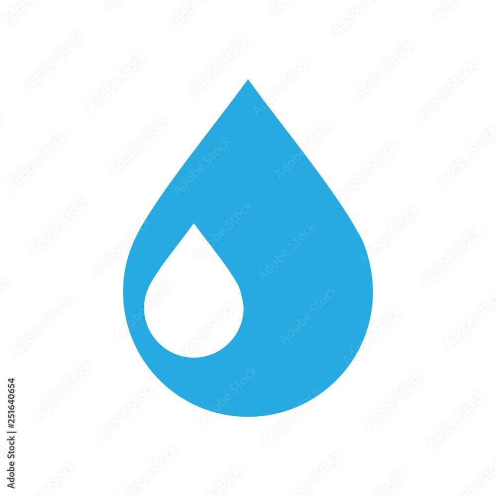 Drop water icon on white background for graphic and web design, Modern simple vector sign. Internet concept. Trendy symbol for website design web button or mobile app Drop water icon on white background for graphic and web design, Modern simple vector sign. Internet concept. Trendy symbol for website design web button or mobile app