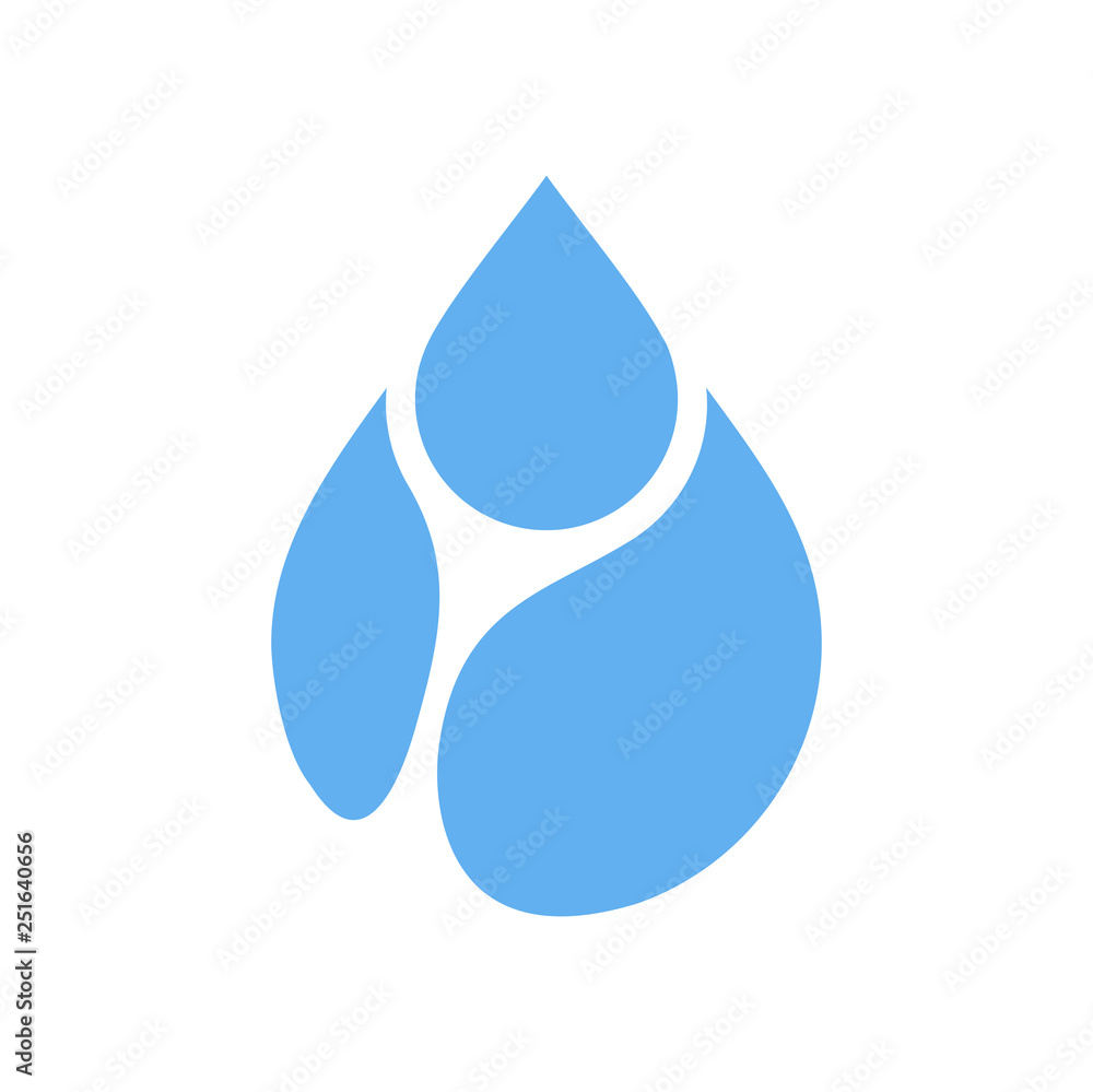 Drop water icon on white background for graphic and web design, Modern simple vector sign. Internet concept. Trendy symbol for website design web button or mobile app Drop water icon on white background for graphic and web design, Modern simple vector sign. Internet concept. Trendy symbol for website design web button or mobile app