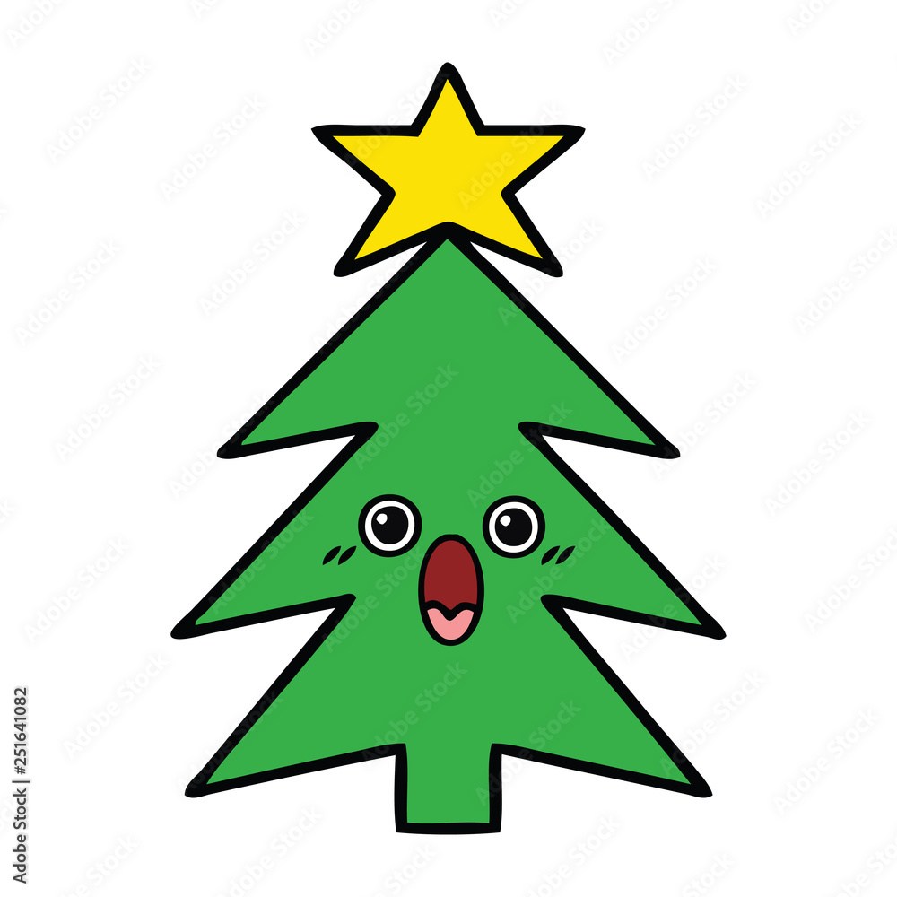 cute cartoon christmas tree cute cartoon christmas tree