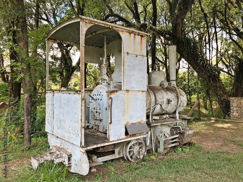 Old coal freight train photo