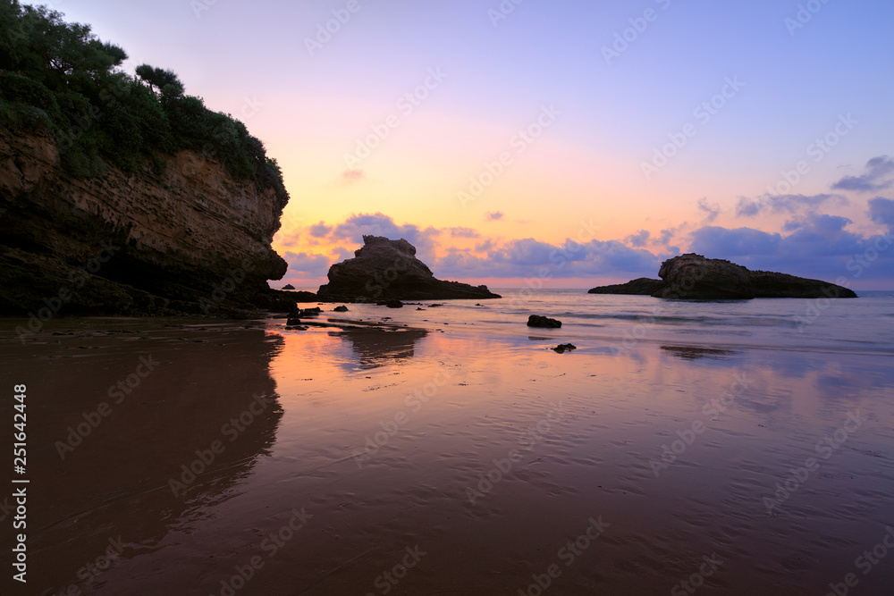 France Biarritz sunset