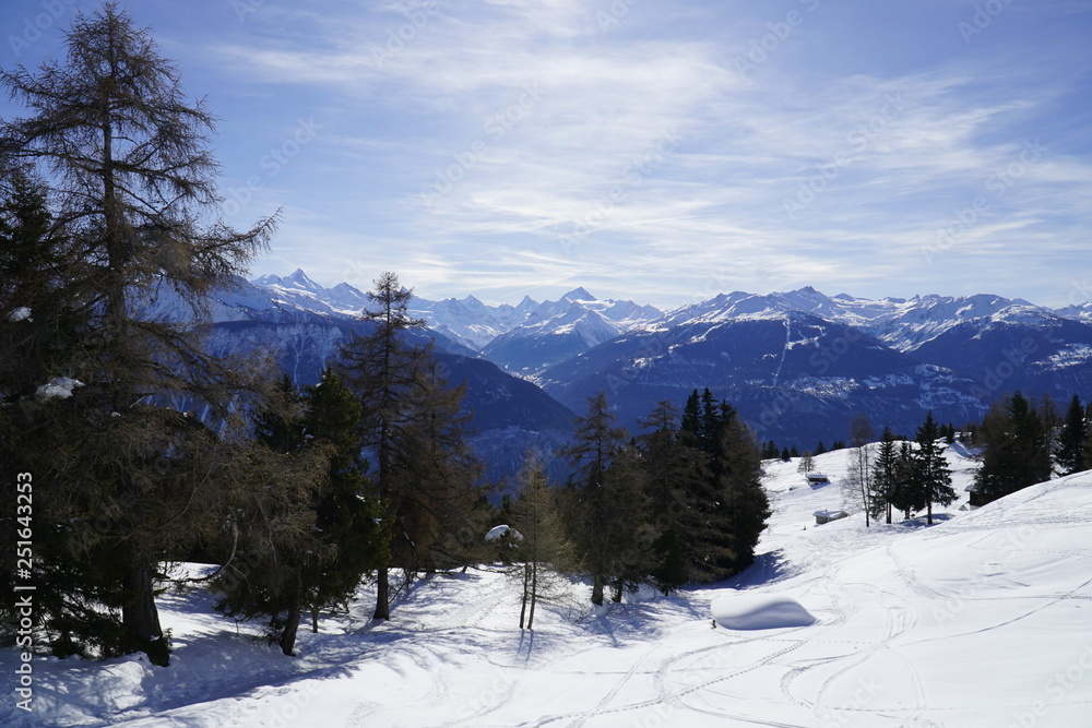 Winter in Crans Montana Winter in Crans Montana