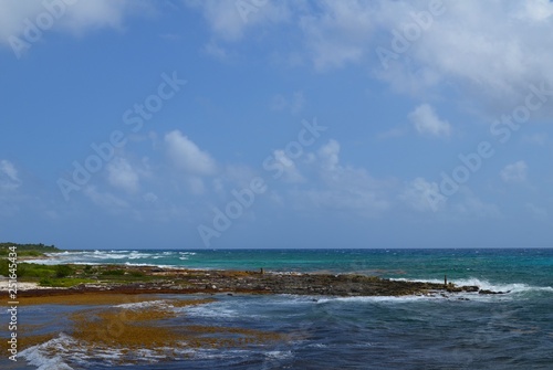 cloudy skies of the mexican coast