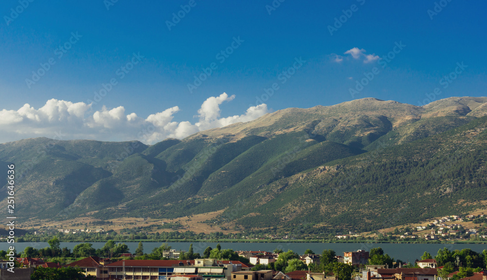 Green mountains in the northen Greece