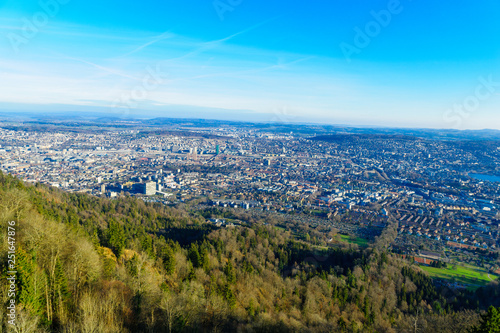 View of Zurich from Uetliberg