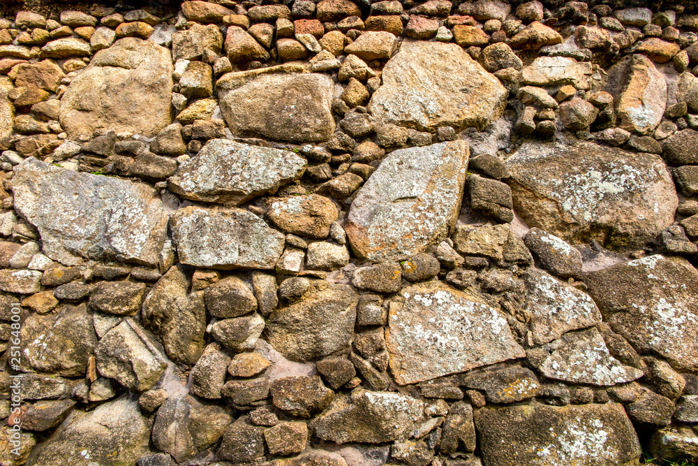 Old stone wall, Florianopolis, Santa Catarina, Brazil