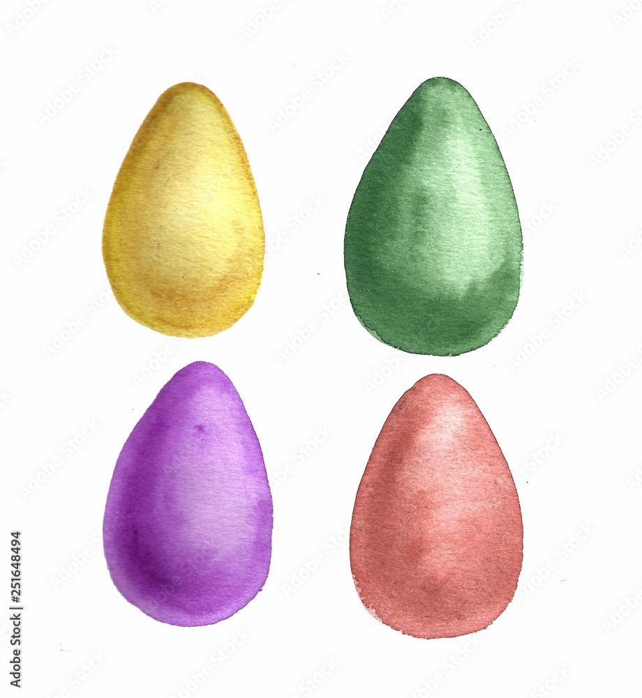 Hand drawn Easter egg isolated on white spring Hand drawn Easter egg isolated on white spring