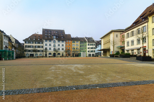 Obraz na płótnie Herrenacker square, Schaffhausen, w salonie