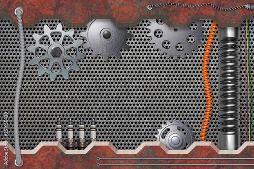 Abstract Metal textured Ind...