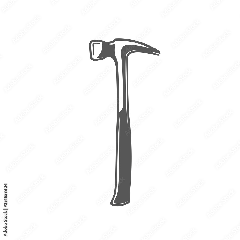 Hammer isolated on white background