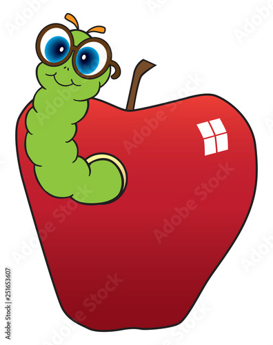 Nerd Apple Worm