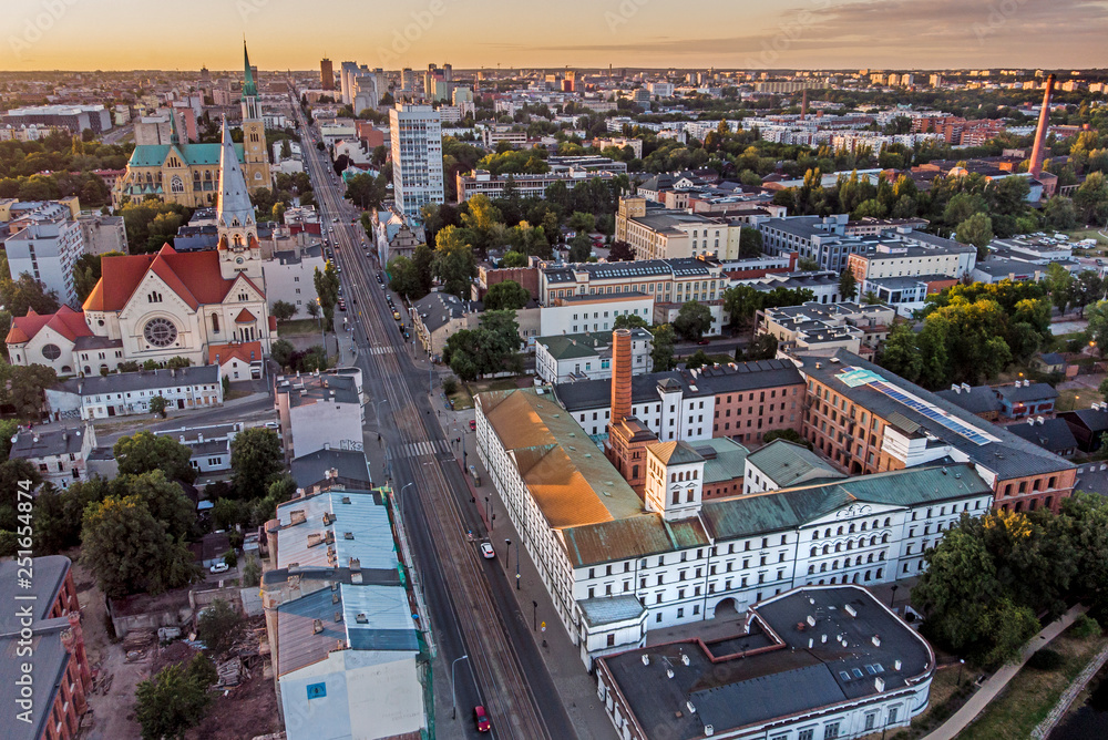 Łódź, Poland. View of the White Factory.	 - obrazy, fototapety, plakaty 