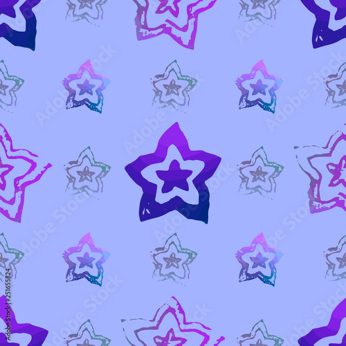 Seamless pattern with textured flowers