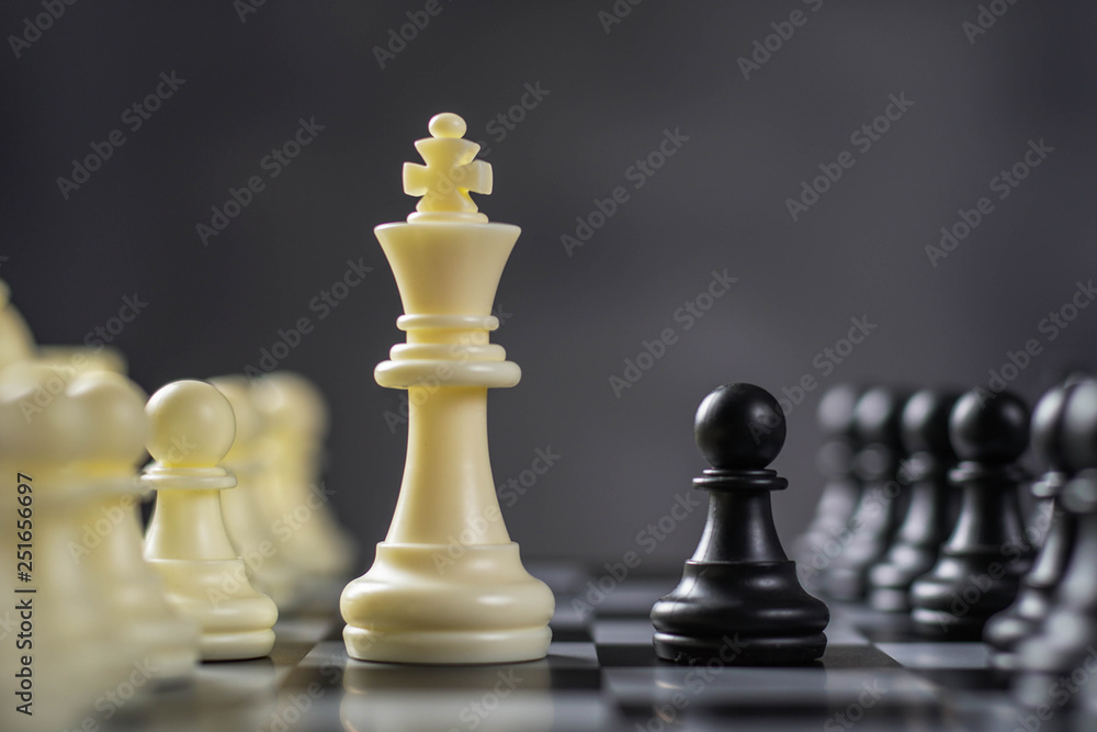 playing chess, strategy concept