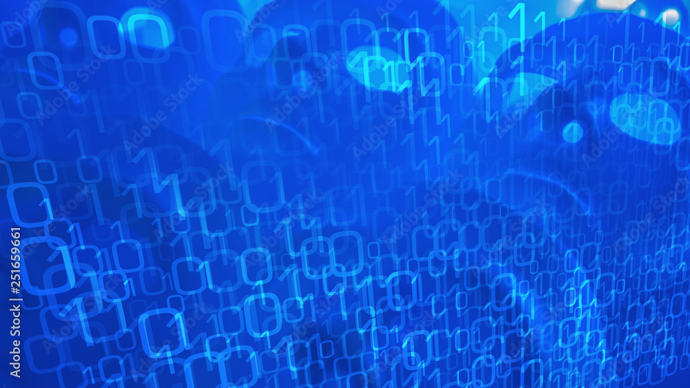 Artificial intelligence news illustration concept, binary code conception Artificial intelligence news illustration concept, binary code conception