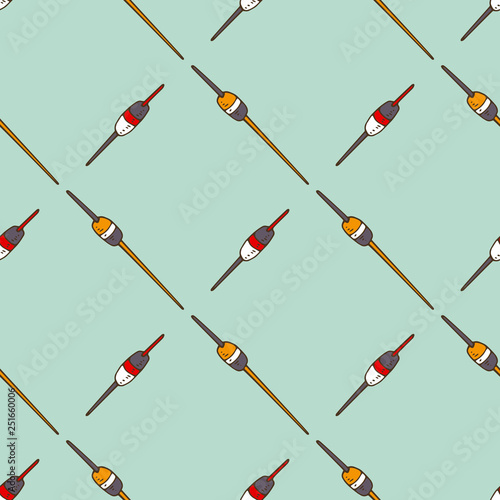 Fishing Floats Seamless Pattern