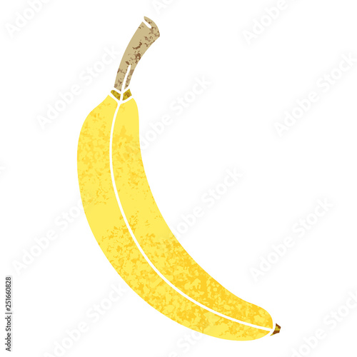 quirky retro illustration style cartoon banana